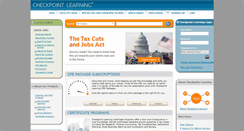Desktop Screenshot of checkpointlearning.thomsonreuters.com