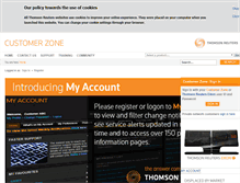 Tablet Screenshot of customers.thomsonreuters.com